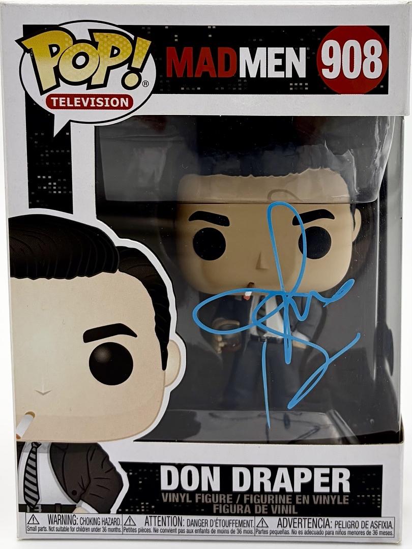 Jon Hamm Signed Funko Pop #908 "Don Draper" (MadMen) - Beckett COA